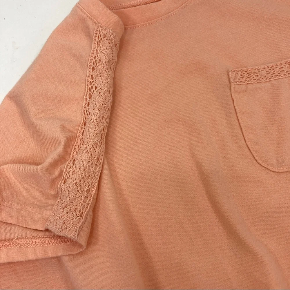 OshKosh B’gosh peach Girls Tie-Front Top 14/15 A